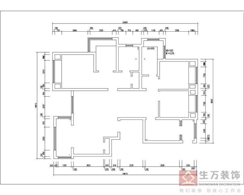 合生创展集团誉山国际45栋*02房郭先生家庭装饰实景-装修平面图，结构图，户型图，效果图